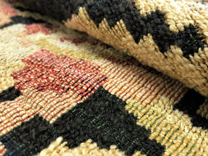 1.25 Yards Kravet Lee Jofa Desert Rose Cotton Abstract Floral Geometric Charcoal Beige Red Chartreuse Tapestry Upholstery Fabric