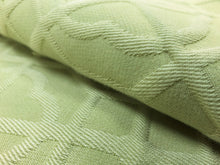 Load image into Gallery viewer, Thibaut Carter Lemongrass Trellis Matelasse Geometric Chinoiserie Yellow Green Upholstery Fabric