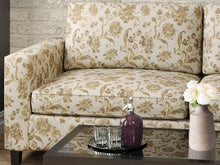 Load image into Gallery viewer, Heavy Duty Floral Beige Ivory Gold Brown Upholstery Drapery Fabric