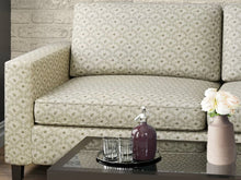 Load image into Gallery viewer, Heavy Duty Floral Brocade Seafoam Green Ivory Brown Upholstery Drapery Fabric