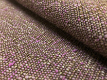 Load image into Gallery viewer, Mid Century Modern Textured Mauve Brown Tweed Water Resistant Upholstery Drapery Fabric