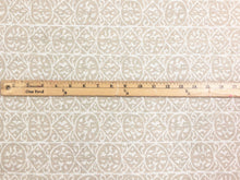 Load image into Gallery viewer, 1.25 Yds Marika Meyer Pompeii 26 Oyster Linen Beige Off White Medallion Print Upholstery Drapery Fabric
