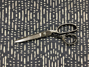 Designer Charcoal Gray Grey Tribal Ethnic Mudcloth Velvet Upholstery Fabric