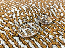 Load image into Gallery viewer, Pollack Reverb Butterscotch Mustard Gold Grey Abstract Stain Resistant Upholstery Fabric