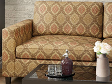 Load image into Gallery viewer, Heavy Duty Geometric Medallion Brown Beige Gold Green Pink Upholstery Drapery Fabric
