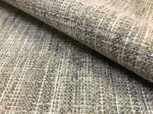 Load image into Gallery viewer, Designer Textured Mid Century Modern Gray Beige Off White Upholstery Fabric