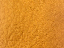 Load image into Gallery viewer, Heavy Duty Saddle Brown Rose Mustard Yellow Soft Faux Buffalo Leather Upholstery Vinyl