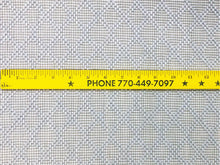 Load image into Gallery viewer, Designer Ice Blue Woven Geometric Acrylic Backed Genuine Straw Upholstery Fabric