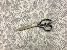 Load image into Gallery viewer, Gray Charcoal Nylon Raincoat Outdoor Water Resistant Animal Print Snake Python Reptile Fabric