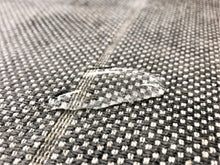 Load image into Gallery viewer, Designer Water &amp; Stain Resistant Woven Grey Stripe MCM Mid Century Modern Chenille Upholstery Fabric