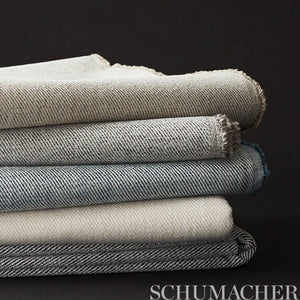 SCHUMACHER EVERETT PERFORMANCE TWILL WATER REPELLENT STAIN RESISTANT FABRIC / DENIM