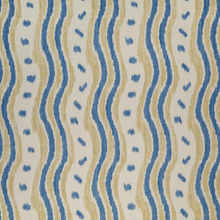 Load image into Gallery viewer, Lee Jofa Ikat Stripe Fabric / Blue/Yellow