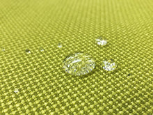 Load image into Gallery viewer, Designer Water &amp; Stain Resistant Lime Green Woven MCM Mid Century Modern Basketweave Upholstery Fabric