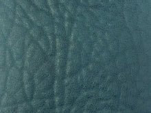 Load image into Gallery viewer, Heavy Duty Antique Aqua Teal French Blue Soft Faux Buffalo Leather Upholstery Vinyl