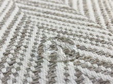Load image into Gallery viewer, Schumacher Davis Birch Gray White Chevron Upholstery Fabric