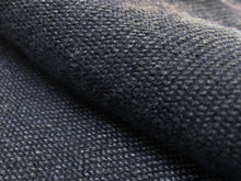 Load image into Gallery viewer, Designer Navy Denim Blue Belgian Linen Textured Upholstery Drapery Fabric