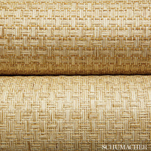 Load image into Gallery viewer, Schumacher Goza Weave Wallpaper 5002990 / Wheat