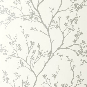 Schumacher Twiggy Wallpaper 5003340 / Silver
