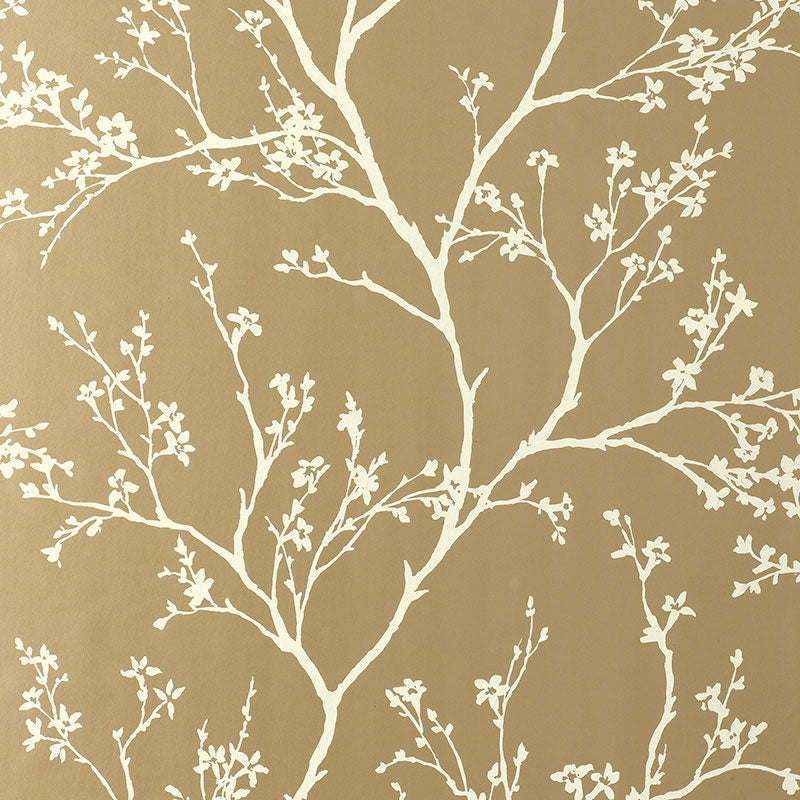 Schumacher Twiggy Wallpaper 5003341 / Champagne