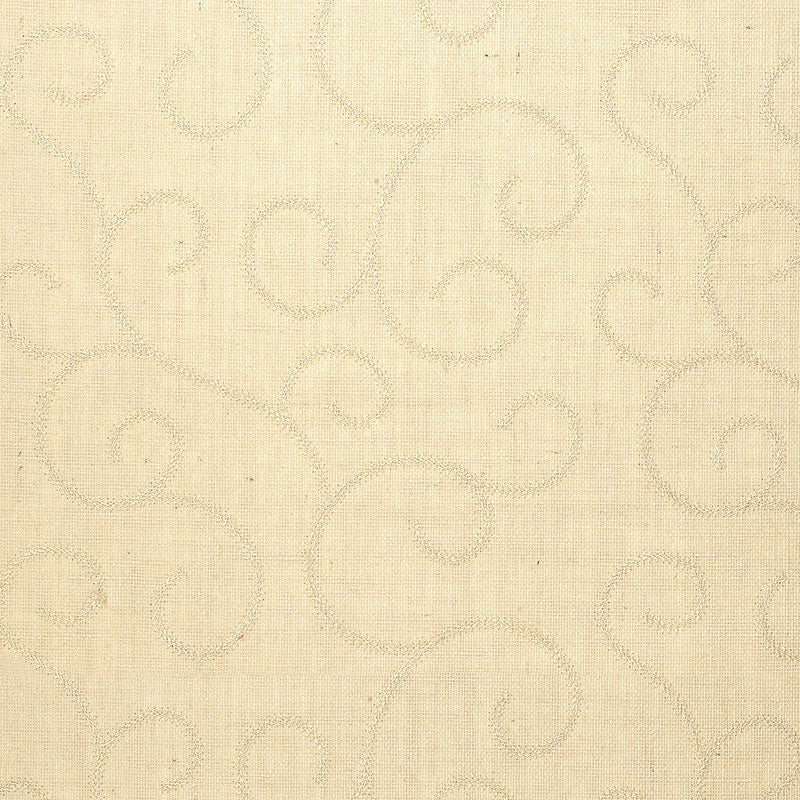 Schumacher Adhafera Scroll Wallpaper 5003540 / Oatmeal