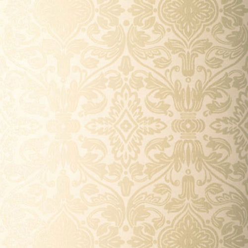 Schumacher Varenna Damask Wallpaper 5003600 / Sand