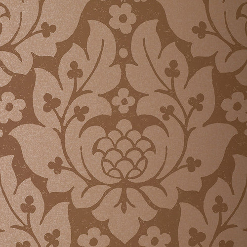 Schumacher Fiore Damask Wallpaper 5003673 / Mocha