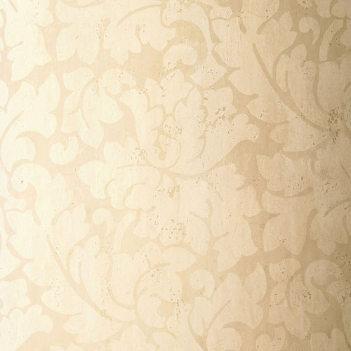 Schumacher Tolomei Damask Wallpaper 5003690 / Cream