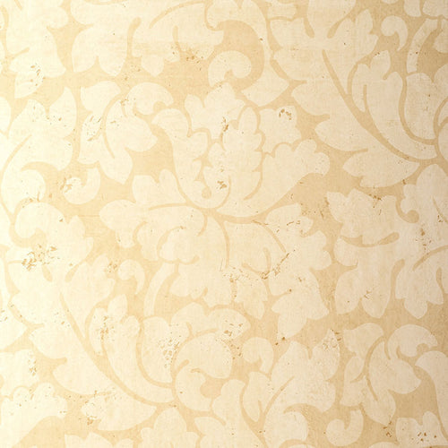 Schumacher Tolomei Damask Wallpaper 5003691 / Sand