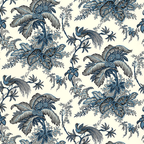 Schumacher Coconut Grove Wallpaper 5004050 / Lapis
