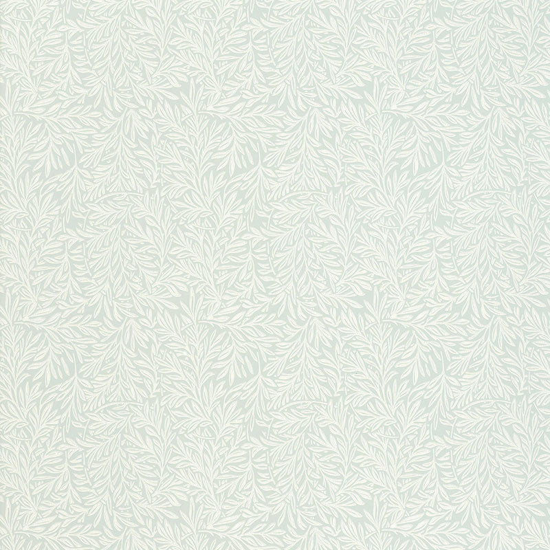 Schumacher Willow Leaf Wallpaper 5004132 / Aqua