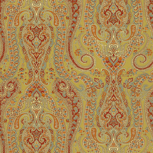 Schumacher Isabella Paisley Wallpaper 5004182 / Peridot