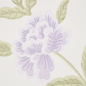 Schumacher Whitney Floral Wallpaper 5004384 / Lavendar