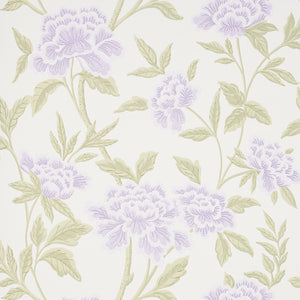 Schumacher Whitney Floral Wallpaper 5004384 / Lavendar