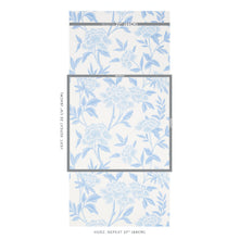 Load image into Gallery viewer, Schumacher Whitney Floral Wallpaper 5004385 / Blue