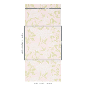 Schumacher Whitney Floral Wallpaper 5004386 / Blush
