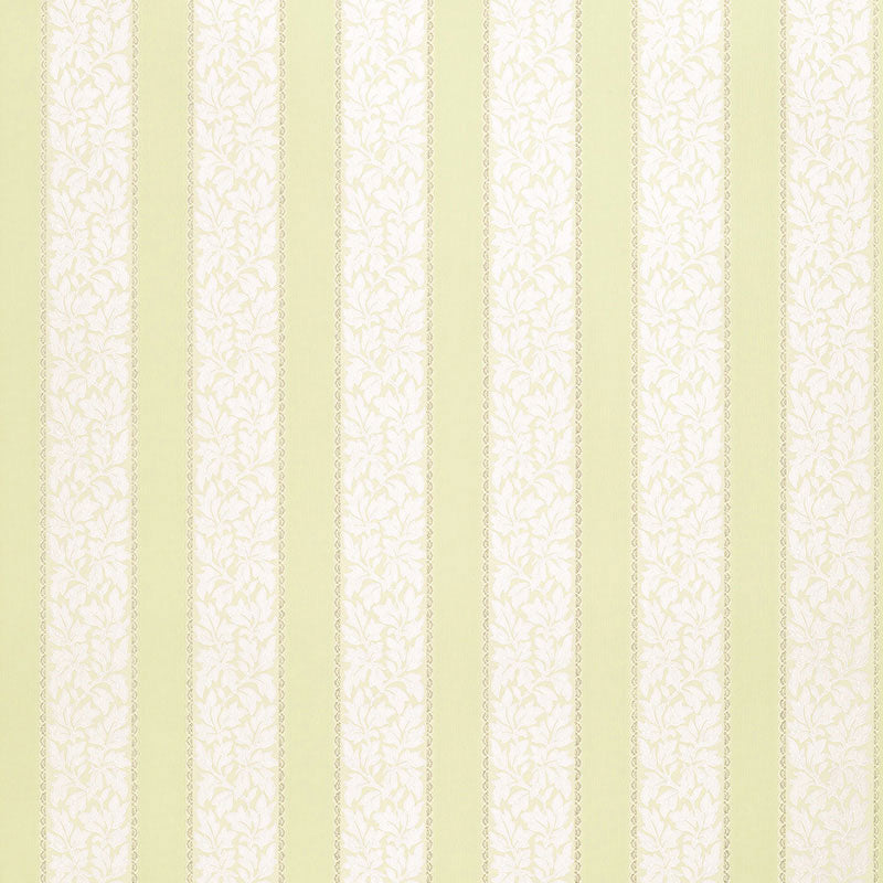 Schumacher Wallis Stripe Wallpaper 5004433 / Celery