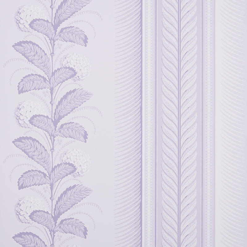 Schumacher Hydrangea Drape Wallpaper 5004457 / Lilac