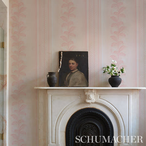 Schumacher Hydrangea Drape Wallpaper 5004458 / Blush