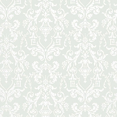 Schumacher Lido Damask Wallpaper 5004482 / Haze