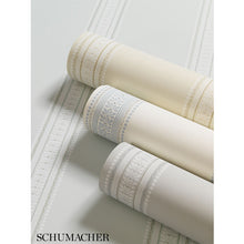 Load image into Gallery viewer, Schumacher Lorraine Stripe Wallpaper 5004581 / Limestone