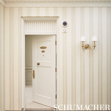 Load image into Gallery viewer, Schumacher Lansdowne Strie Stripe Wallpaper 5004621 / Limestone