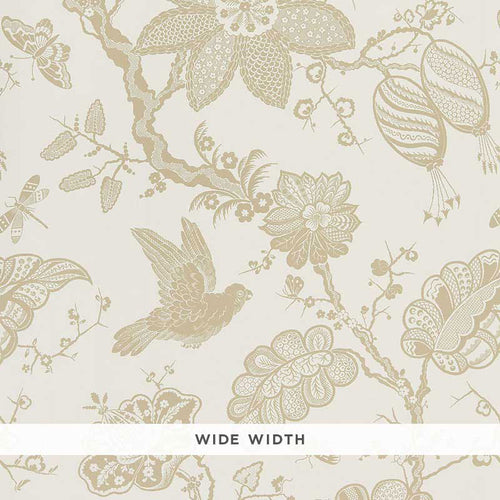 Schumacher Bali Vine Wallpaper 5005001 / Sandstone