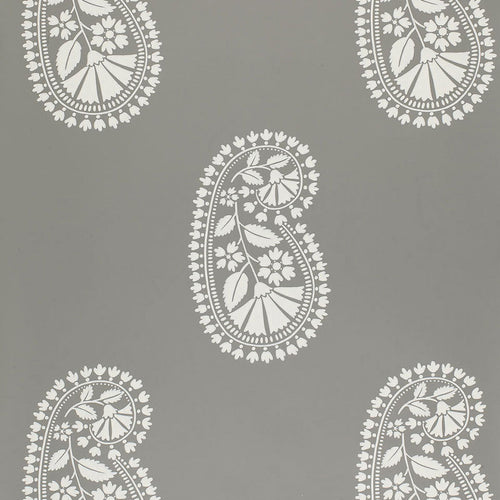 Schumacher Indore Paisley Wallpaper 5005062 / Charcoal