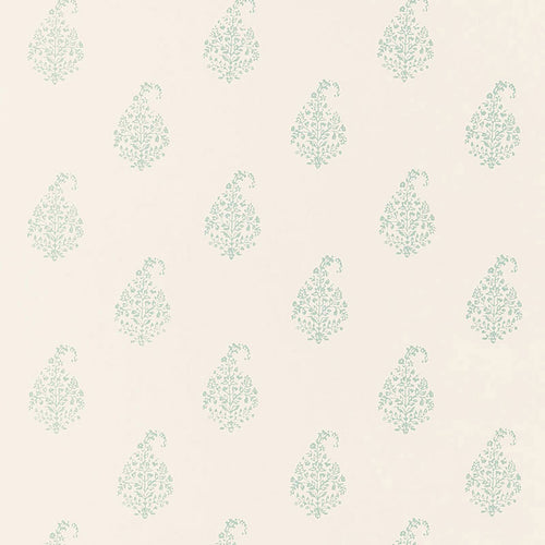 Schumacher Kerala Paisley Wallpaper 5005282 / Water Blue