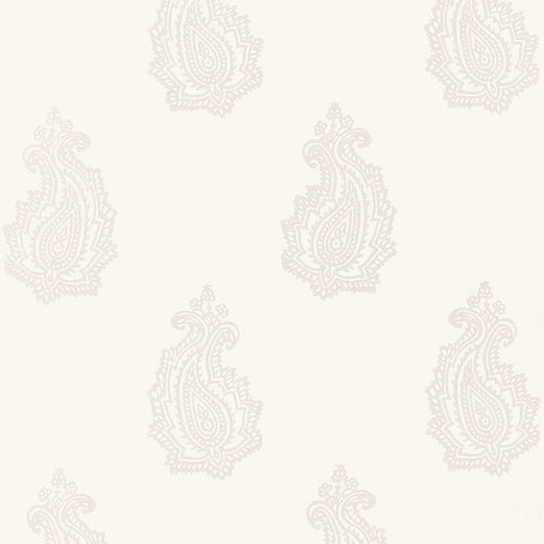 Schumacher Madras Paisley Wallpaper 5005300 / Oyster