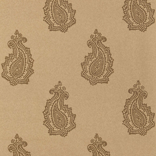 Schumacher Madras Paisley Wallpaper 5005303 / Tabac