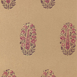 Schumacher Askandra Flower Wallpaper 5005313 / Aubergine & Cerise