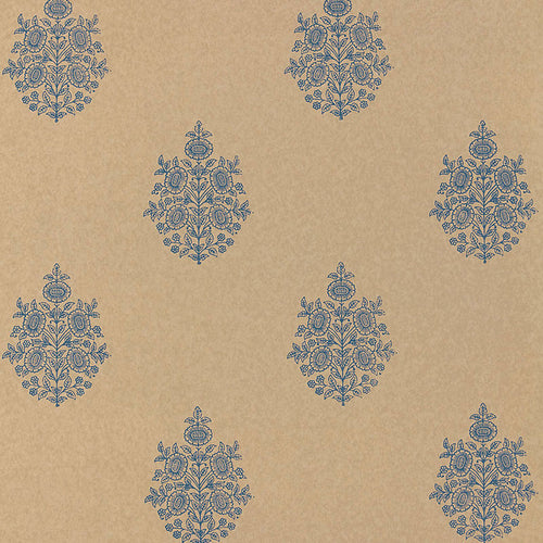 Schumacher Asara Flower Wallpaper 5005323 / Indigo