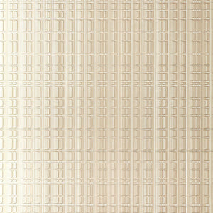 Schumacher Urban Stripe Wallpaper 5005641 / Silvered Taupe
