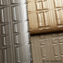 Load image into Gallery viewer, Schumacher Urban Stripe Wallpaper 5005642 / Zinc
